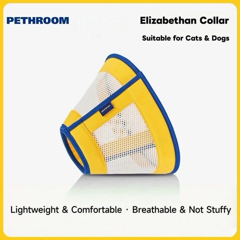 PETHROOM Comfy Mesh Recovery Collar for Cats & Dogs