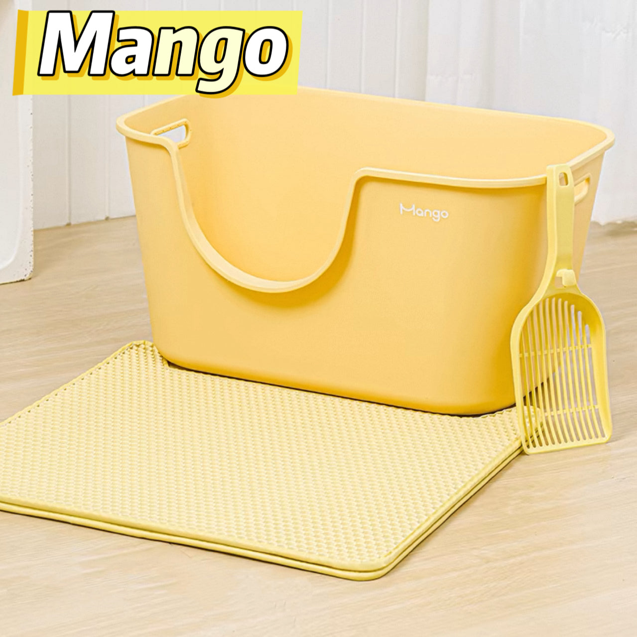 Mango Butter Yellow Cat Litter Box