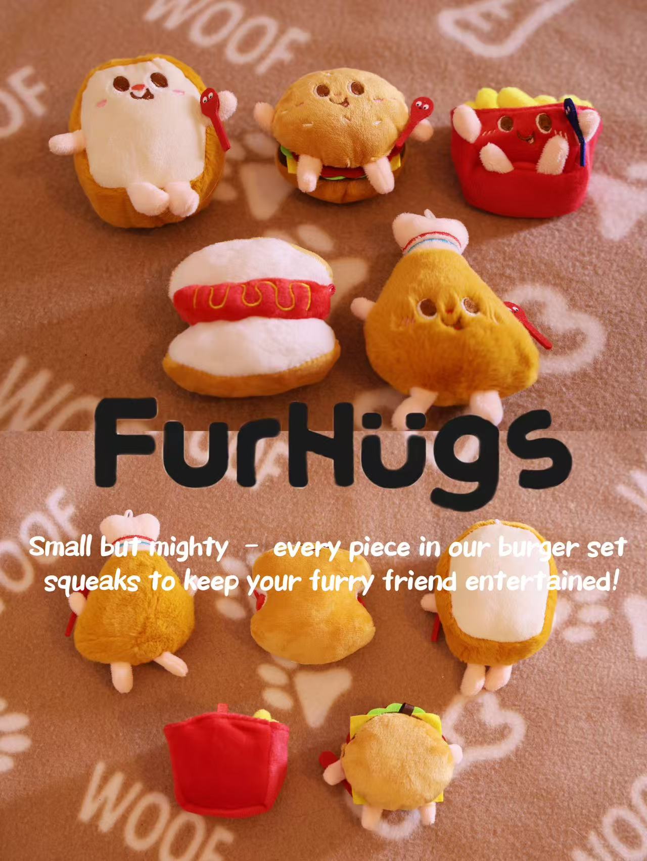 FurHugs Burger Party Set (5 Pieces)
