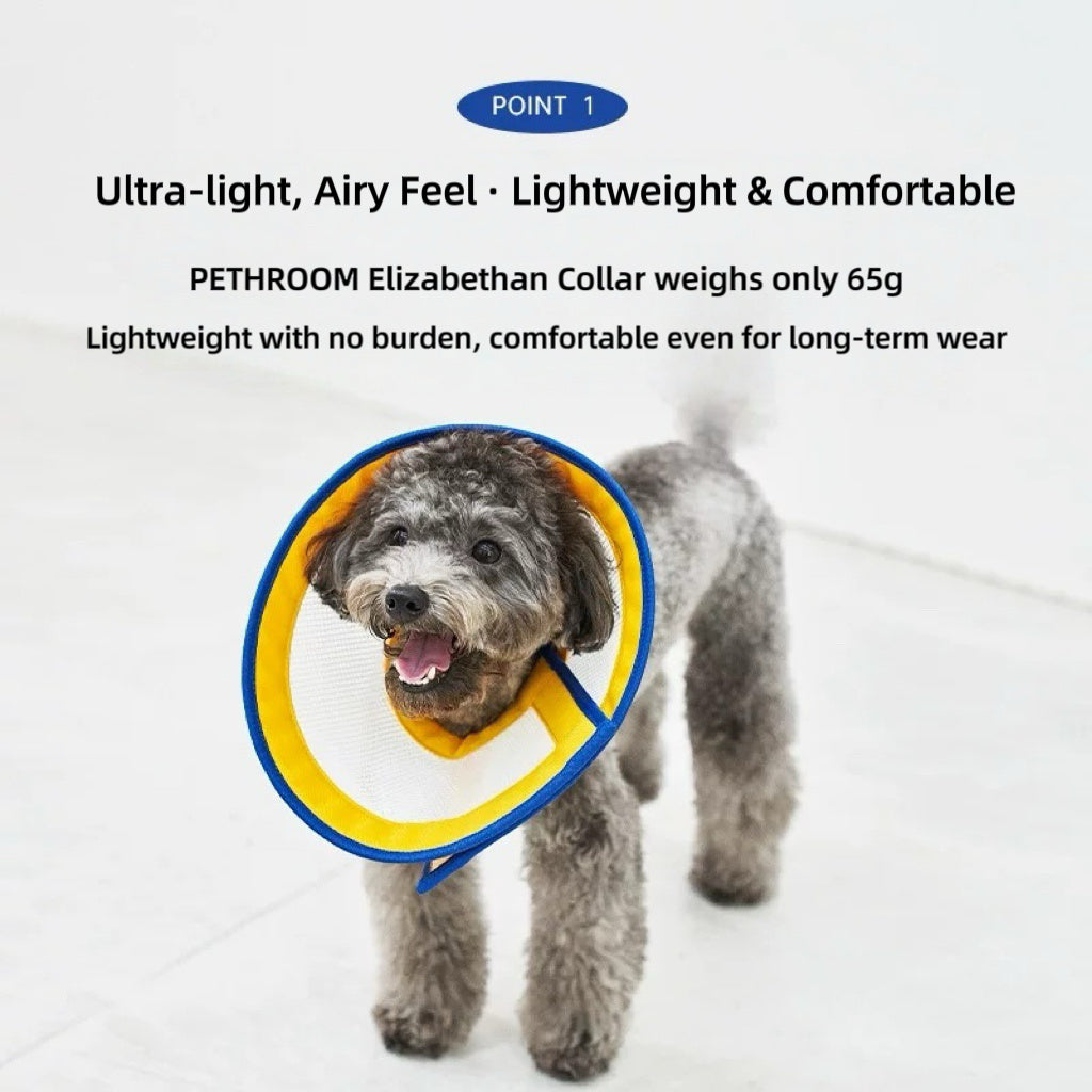 PETHROOM Comfy Mesh Recovery Collar for Cats & Dogs