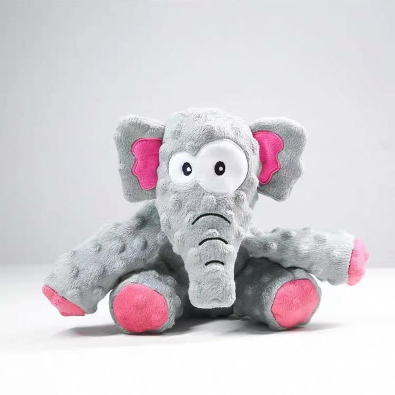 Squeaky Plush Crocodile/Elephant Toy – Soft & Fun Chew Buddy for Dogs