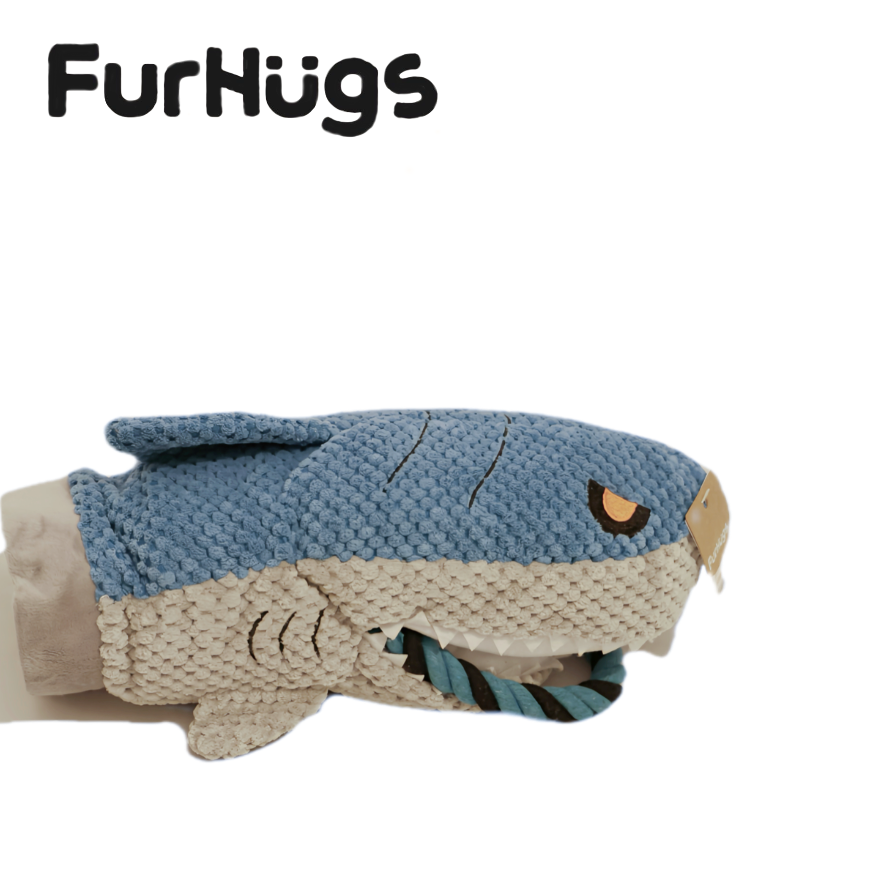Shark Attack Tug Toy – Interactive Plush Toy for Dogs & Humans