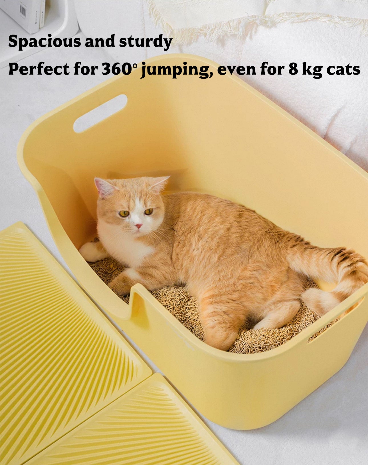 Mango Butter Yellow Cat Litter Box