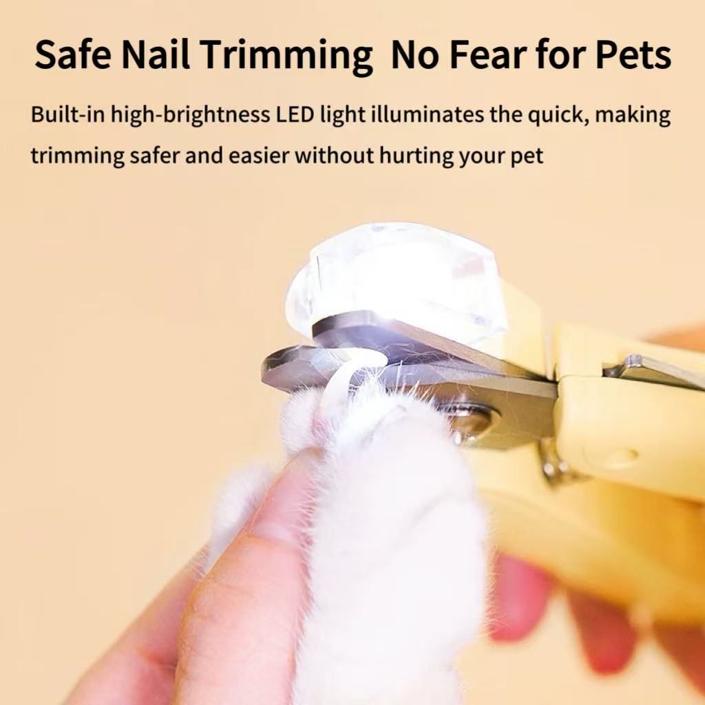 Mango LED Pet Nail Clipper – Safe, Bright & Precise Grooming for Cats and Dogs