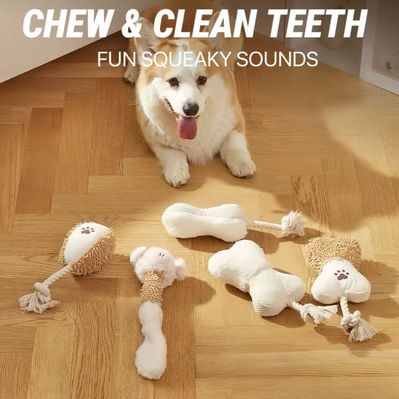 ChewPal Series – Cute Dental Toys for Dogs (Ball / Bone / Piggy)