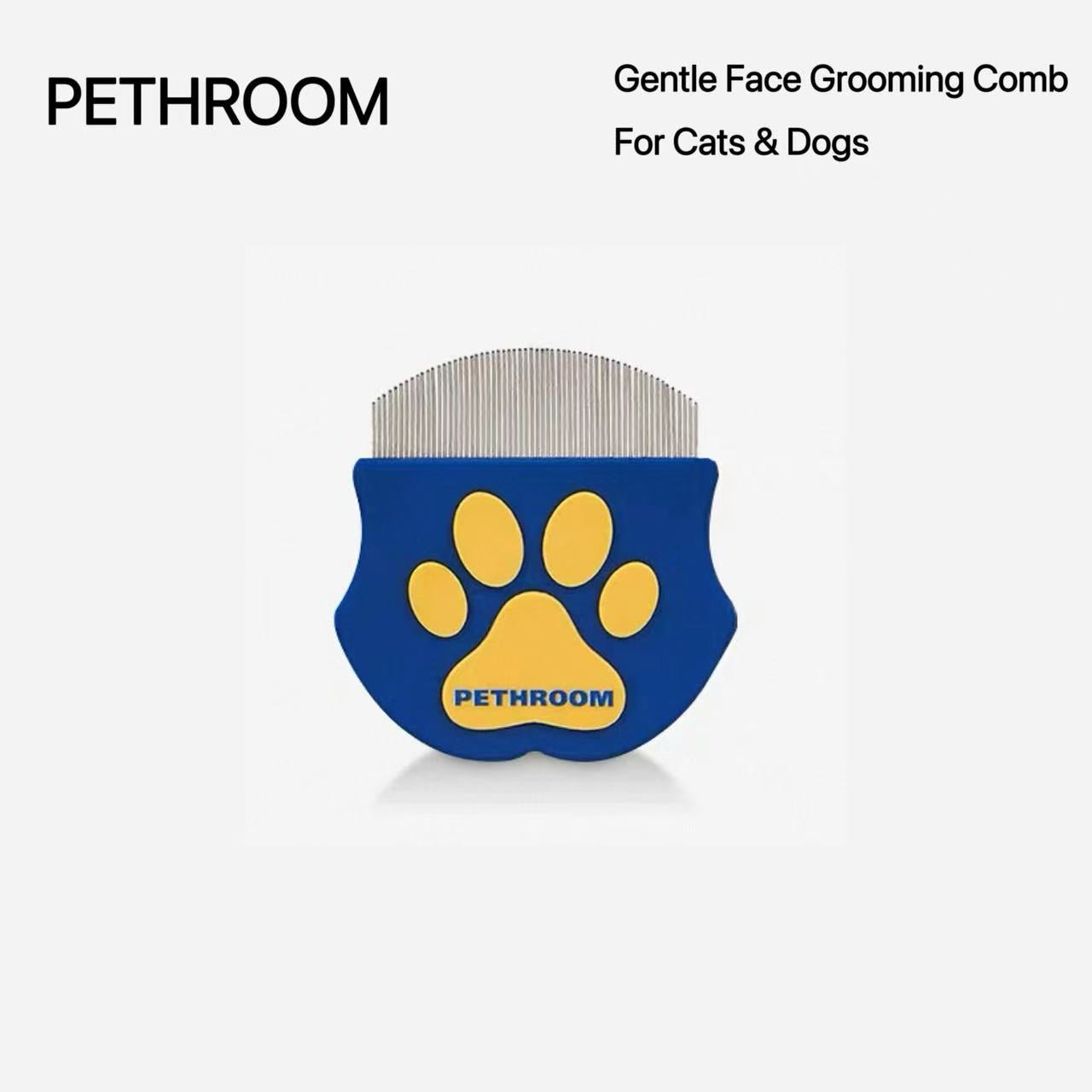 PETHROOM Gentle Face Grooming Comb for Cats & Dogs