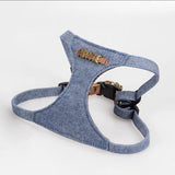 PUPPYTIE Premium Leather Dog Harness with Dual-Leash Function