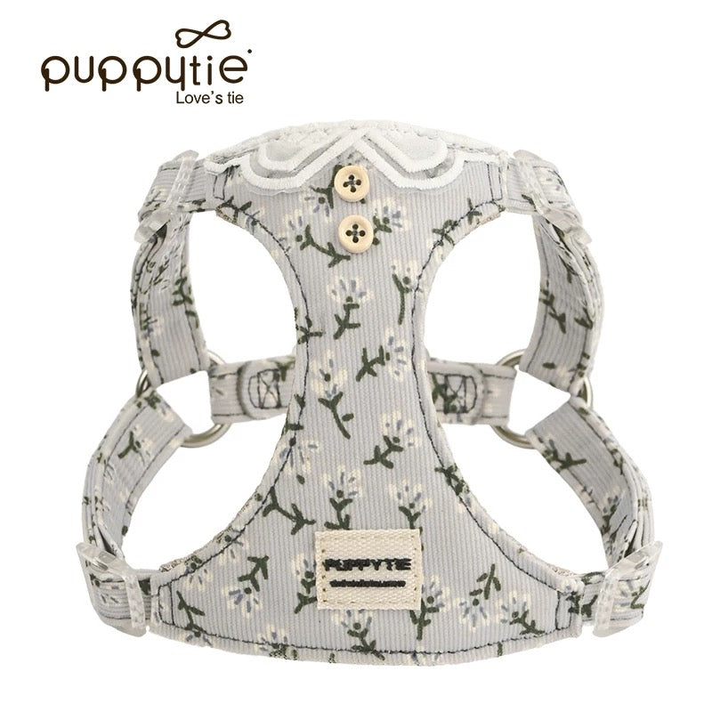 PUPPYTIE Garden Series Floral Dog Harness – Soft & Stylish