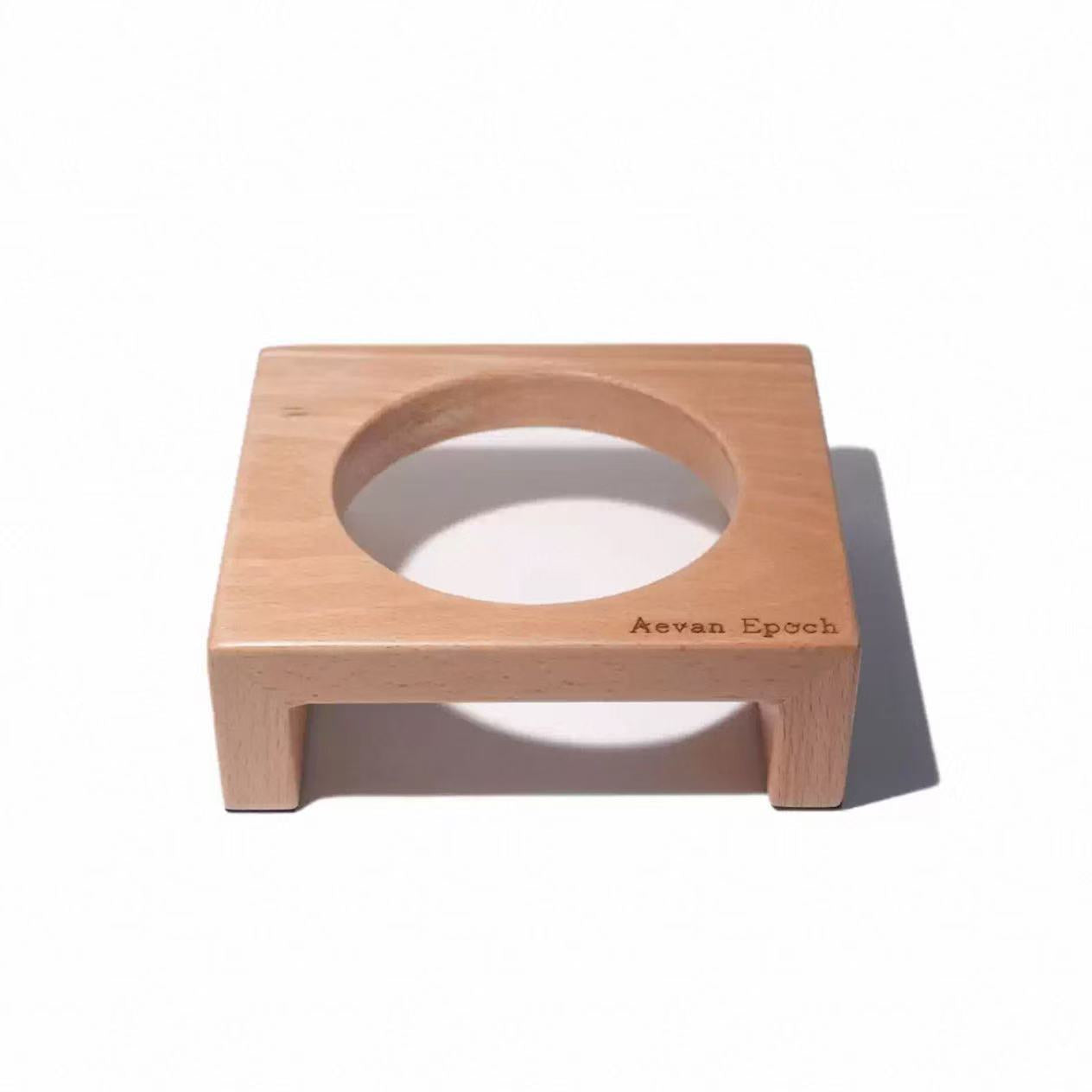 Aevan Epoch Solid Wood Pet Bowl Stand – Beech & Walnut Options