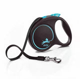 Furhugs Personalized Hand-Painted Flexi Dog Leash (Black)