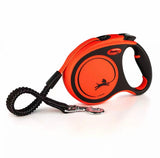 FurHugs Personalized Hand-Painted Flexi Dog Leash (Orange)