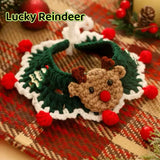 Hand-Knitted Christmas Festive Collar