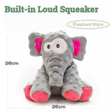 Squeaky Plush Crocodile/Elephant Toy – Soft & Fun Chew Buddy for Dogs